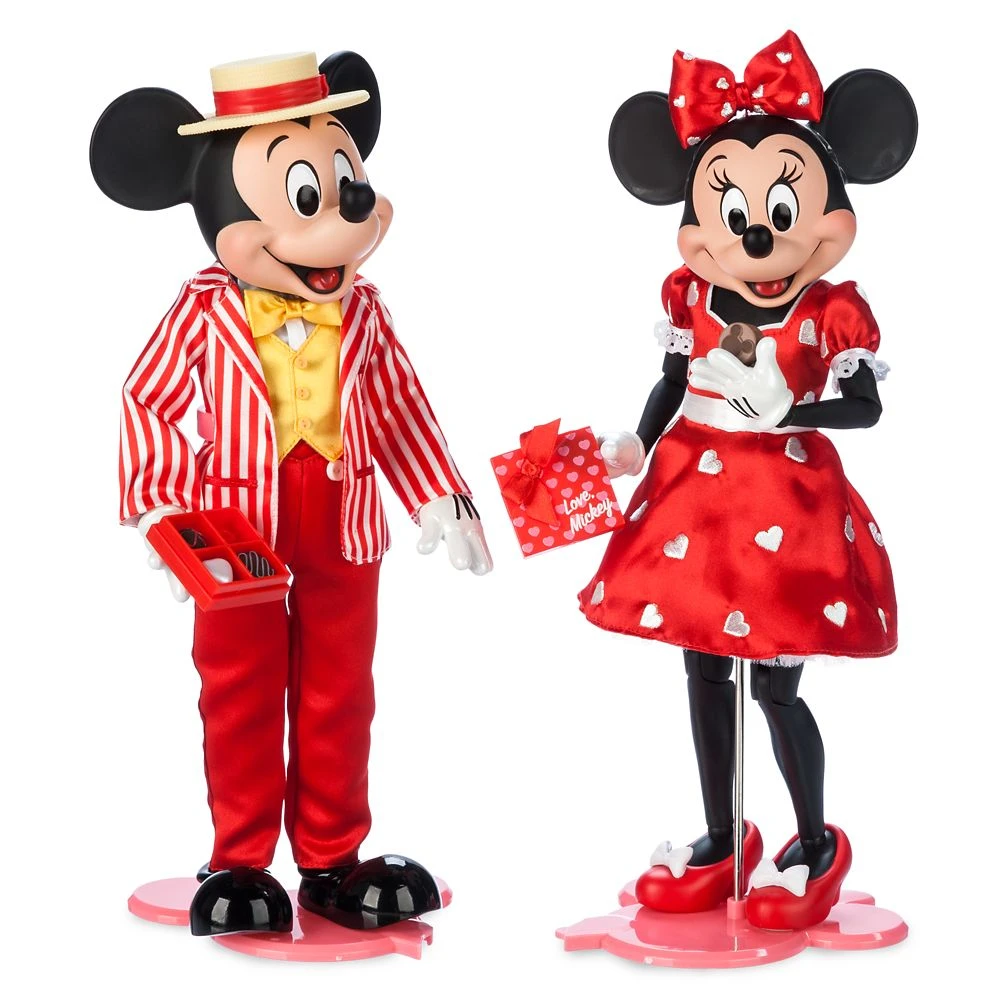 Disney Mickey Mouse And Minnie Mouse Valentine's Day Limited Edition Doll Set β 12'' - Image 2