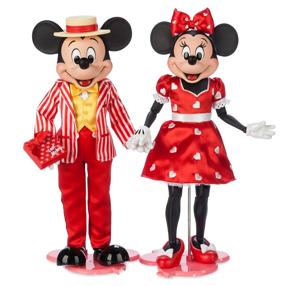 Disney Mickey Mouse And Minnie Mouse Valentine's Day Limited Edition Doll Set β 12''
