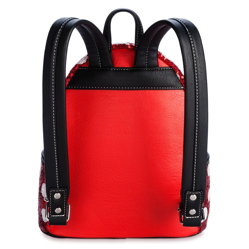 Disney Minnie Mouse Sequin Polka Dot Loungefly Mini Backpack - Image 3