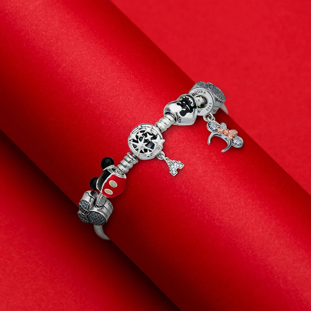 Disney Mickey And Minnie Mouse Heart Charm By Pandora - Image 2