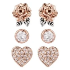 Disney Beauty And The Beast Earring Set