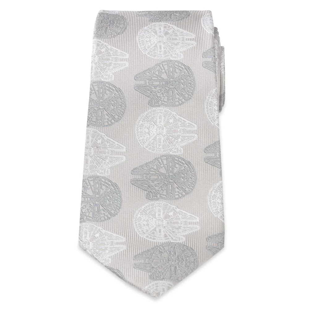 Disney Millennium Falcon Gray Silk Tie For Adults β Star Wars - Image 2
