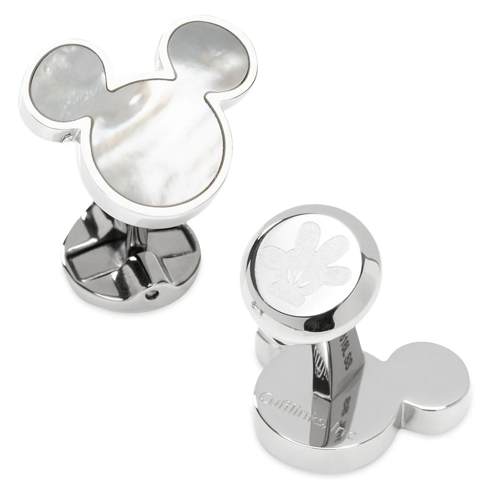 Disney Mickey Mouse Icon Mother Of Pearl Cufflinks