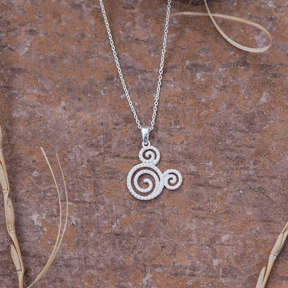 Disney Mickey Mouse Icon Swirl Necklace By Rebecca Hook - Image 3